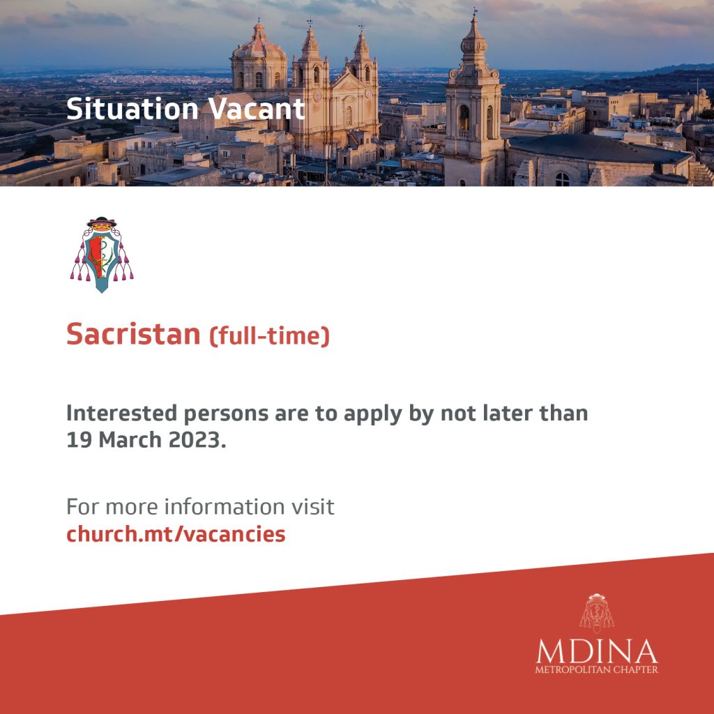 Call for Applications - Sacristan